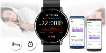 SMARTWATCH MĘSKI GRAVITY SMS FB MENU PL +GRAWER POWIADOMIENIA SPORTOWY