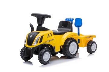 Трактор-толкач NEW HOLLAND с прицепом