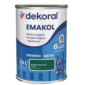 Emalia drew met EMAKOL STRONG zielony socz 0,9L