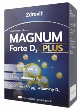 Zdrovit Magnum Forte D3 PLUS magnez 45 tabletek