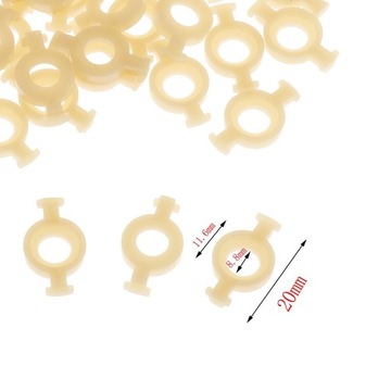 50 шт. направляющие для трубного клапана, держатель-зажим, жесткий пластиковый музыкальный материал