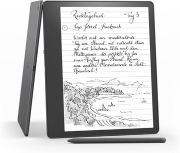 ЭЛЕКТРОННАЯ КНИГА НОУТБУК KINDLE SCRIBE READER 16 ГБ 10,2 ДЮЙМА + СТИЛУС + ДОПОЛНЕНИЯ + ЧЕХОЛ