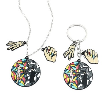 Металлическое ожерелье «Среда» с рисунком «Среда», ювелирные изделия с подвеской