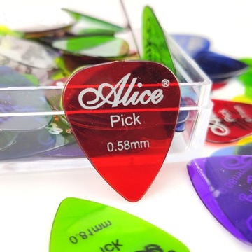 Медиатор для гитары, 6 шт, медиаторы с перьями, ПРОЗРАЧНЫЕ