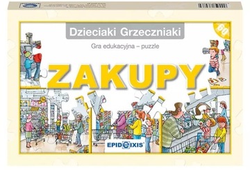 Dzieciaki Grzeczniaki - zakupy. Gra edukacyjna - puzzle