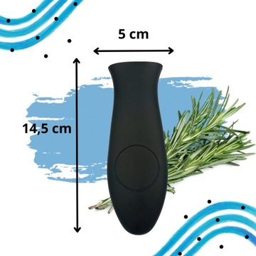 OSŁONA NA RĄCZKĘ PATELNI ŻELIWNEJ SILIKONOWA OSŁONKA UCHWYT NAKŁADKA