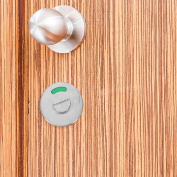 Красный зеленый индикатор замка, табличка на двери ванной комнаты