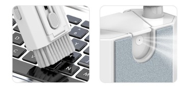 МНОГОФУНКЦИОНАЛЬНЫЙ НАБОР ДЛЯ ЧИСТКИ ОБОРУДОВАНИЯ НАУШНИКИ КЛАВИАТУРА БЕЛЫЙ