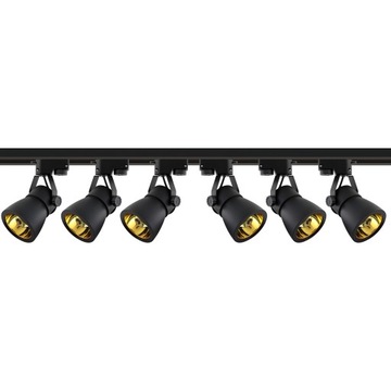 ZESTAW 6x LAMPA LED REFLEKTOR GU10 SZYNOPRZEWÓD 2M
