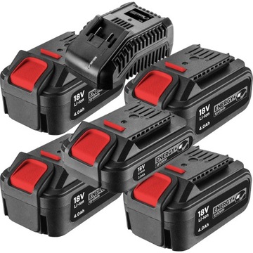 ZESTAW ELEKTRONARZĘDZI 18V 4x4Ah+2Ah GRAPHITE 19EL