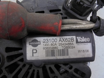 ALTERNÁTOR 23100AX62B NISSAN NOTE MICRA 1.2 1.4