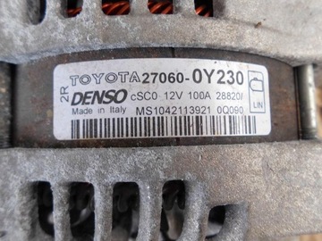 ALTERNÁTOR TOYOTA C-HR 1.2 TB 27060-0Y230 MS1042113921