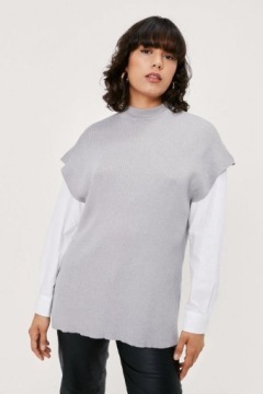 AD53 СЕРЫЙ ЖИЛЕТ NASTY GAL 34