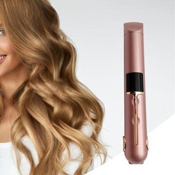 Przenośna bezprzewodowa prostownica do włosów, 3 t