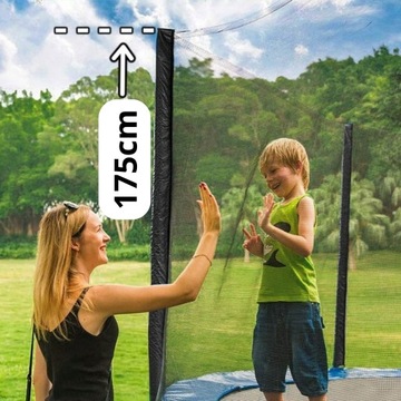 ПРОЧНАЯ СЕТКА ДЛЯ батута 10 футов/305 см УНИВЕРСАЛЬНАЯ НА УЛИЦЕ НА 6 СТОЙКЕ 175 см