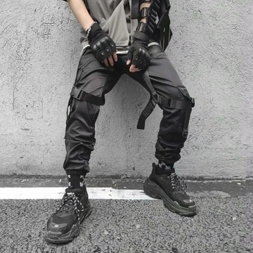 Men Joggers Cargo Pants Hip Hop Streetwear Hit Col