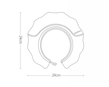 NICEKIDS PREMIUM ПЛАВАТЕЛЬНЫЙ МОСТ КАПЮШОН ДЛЯ МОЙКИ ГОЛОВЫ ДЛЯ ДЕТЕЙ, РОЗОВЫЙ