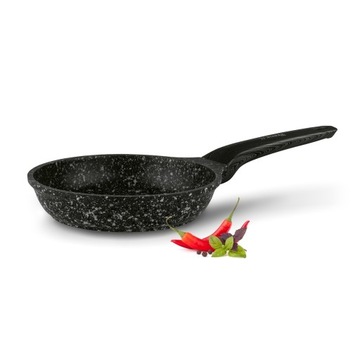 GRANITOWA PATELNIA MAŁA 20cm solidna patelnia NA INDUKCJĘ GAZ Starke Pro
