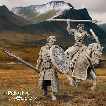 Ebremer Prince of Riddermercia On Foot and Mounted