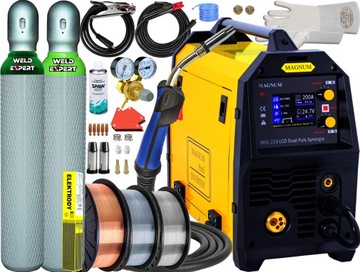 Spawarka MIGOMAT MAGNUM 200A PULS 4w1 CuSi3 ZESTAW