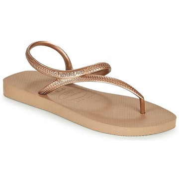 Havaianas Flash Urban złote klapki damskie, r.39/40