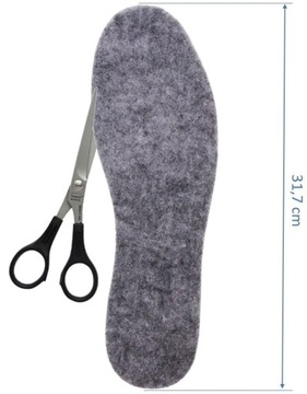 Стельки для обуви из фетра, толстый фетр, 6 мм, размер 48