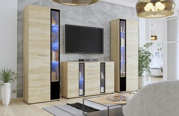 Секция Витрина Комод Шкаф CUBE XL белый