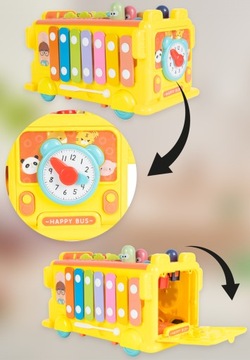 ОБРАЗОВАТЕЛЬНЫЙ СОРТИРОВЩИК АВТОБУСОВ МОНТЕССОРИ CULMULARS Ловит червячные блоки