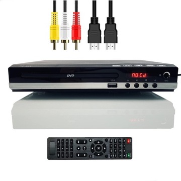 Odtwarzacz DVD z wyjściem HDMI / AV 1080p Full HD USB pilot