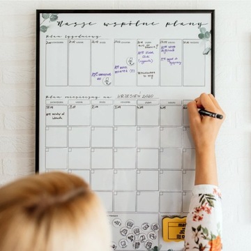 Planer suchościeralny miesięczny|40cm| NA LODÓWKĘ