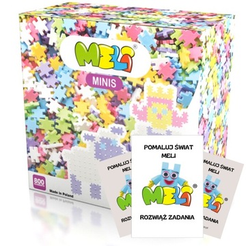 MAŁE KLOCKI MELI MINIS 800 elementów + PREZENT