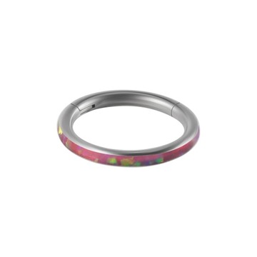 1PC High Quality Septum Clicker Segment Nose Ring Earring Hoop Dangle Fire