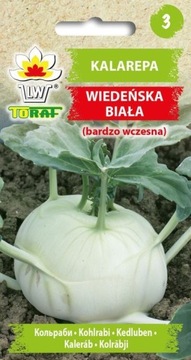Kalarepa WIEDEŃSKA BIAŁA (bardzo wczesna)