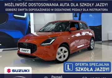 Suzuki Swift VI Hatchback Facelifting 1.2 DualJet SHVS 83KM 2025 Suzuki Swift Premium Plus 1.2 mild Hybrid 2WD 5MT Flame Orange NAUKA JAZDY