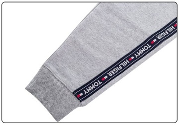 TOMMY HILFIGER SPODNIE MĘSKIE BAWEŁNIANE GRAY r. L