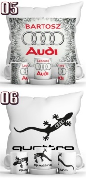 КРУЖКА AUDI + ПОДУШКА + НАБОР ИМЕНИ