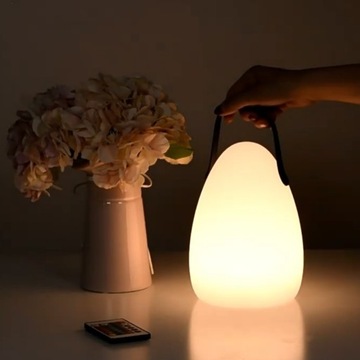 Lampka Stołowa LED Lampa Biurkowa Bezprzewodowa Ściemnialna Z pilotem