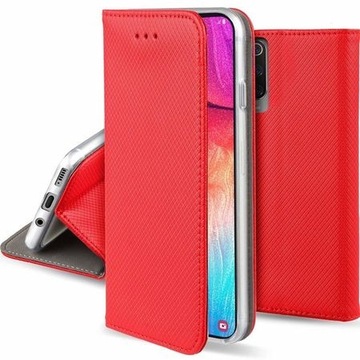 Etui portfel zamykane z klapką Kabura Futerał Samsung Galaxy S22 Czerwony