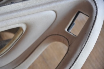 BMW E38 RĄCZKI BOCZKÓW SKÓRA KREM RARYTAS 750