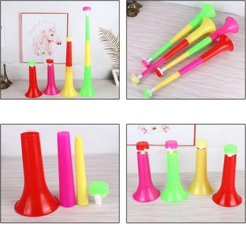 ГРОМКИЙ ВЕНТИЛЯТОР-ТРУБКА ВУВУЗЕЛА, СКЛАДНАЯ С ОТВЕРСТИЕМ, 28 СМ