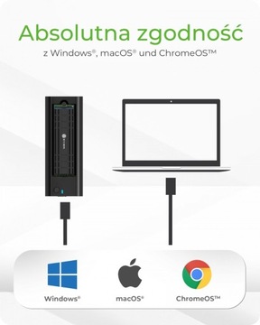 Внешний корпус SSD-накопителя M2 NVMe SATA USB3.2 Gen2 TypeC Alu