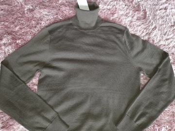 Sweter męski golf WEŁNA MERINO 100% WOOL XL RESERVED PREMIUM