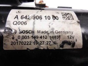 MERCEDES W166 W204 W212 STARTÉR A6429061000 ORIG.