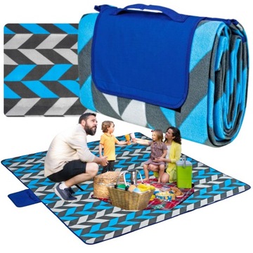 KOC WODOODPORNY PLAŻOWY PIKNIK MATA IZOLACJA XL 200 x 200cm WYSOKA JAKOŚĆ