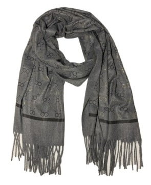 МОДНЫЙ ШАРФ, БОЛЬШОЙ ШАРФ, Элегантная бахрома