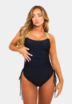 Moda Minx strój kąpielowy jednoczęściowy czarny rozmiar M
