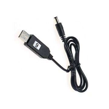 Kabel ZASILACZ USB 5V na 9V Wtyk DC 5,5x2,1mm