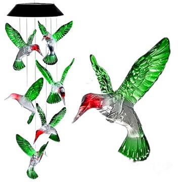 KOLIBERKI LAMPA SOLARNA OGRODOWA LED OZDOBA GIRLANDA LAMPKI SOLARNE KOLIBRY