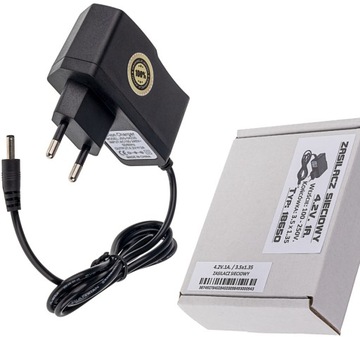 ŁADOWARKA SIECIOWA ZASILACZ 4.2V 1A. (3.5x1.35)