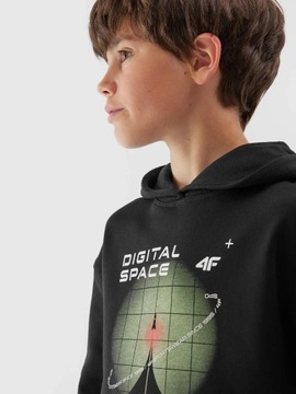 BLUZA CHŁOPIĘCA 4F DRESOWA Z KAPTUREM AW23M632